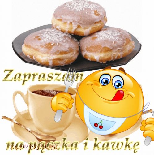 Emotikonka zaprasza w tłusty czwartek